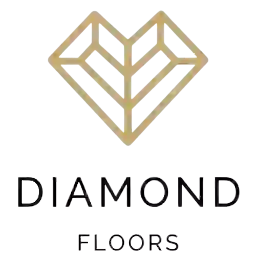 diamond floors logo with the text "diamond floors" underneath the logo